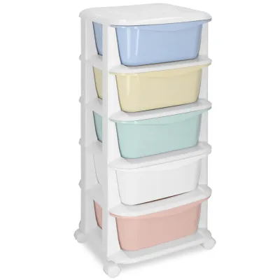 Skrinka na kolieskach 5 zásuviek SPRINGOS HA0213