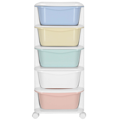 Skrinka na kolieskach 5 zásuviek SPRINGOS HA0213