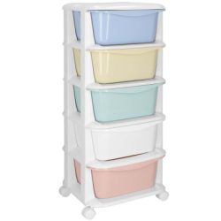 Skrinka na kolieskach 5 zásuviek SPRINGOS HA0213