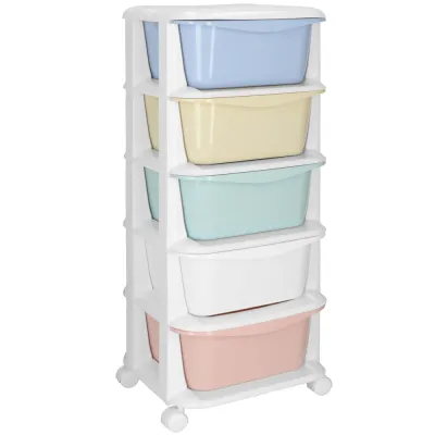 Skrinka na kolieskach 5 zásuviek SPRINGOS HA0213