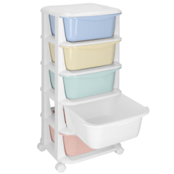 Skrinka na kolieskach 5 zásuviek SPRINGOS HA0213