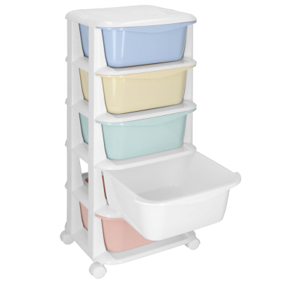 Skrinka na kolieskach 5 zásuviek SPRINGOS HA0213