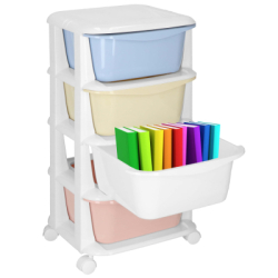 Skrinka na kolieskach 4 zásuvky SPRINGOS HA0214