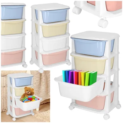 Skrinka na kolieskach 4 zásuvky SPRINGOS HA0214