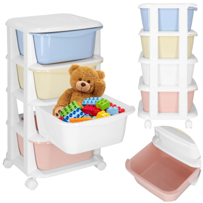 Skrinka na kolieskach 4 zásuvky SPRINGOS HA0214