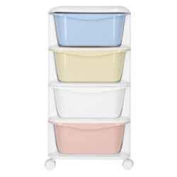 Skrinka na kolieskach 4 zásuvky SPRINGOS HA0214