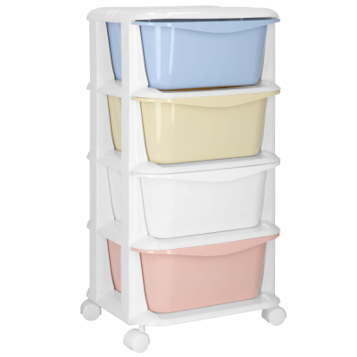 Skrinka na kolieskach 4 zásuvky SPRINGOS HA0214