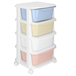 Skrinka na kolieskach 4 zásuvky SPRINGOS HA0214