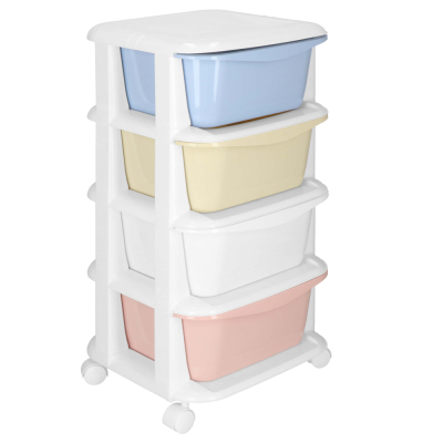 Skrinka na kolieskach 4 zásuvky SPRINGOS HA0214