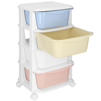 Skrinka na kolieskach 4 zásuvky SPRINGOS HA0214