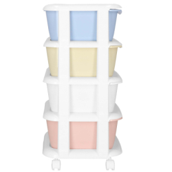 Skrinka na kolieskach 4 zásuvky SPRINGOS HA0214