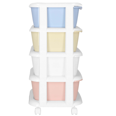 Skrinka na kolieskach 4 zásuvky SPRINGOS HA0214