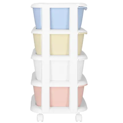 Skrinka na kolieskach 4 zásuvky SPRINGOS HA0214