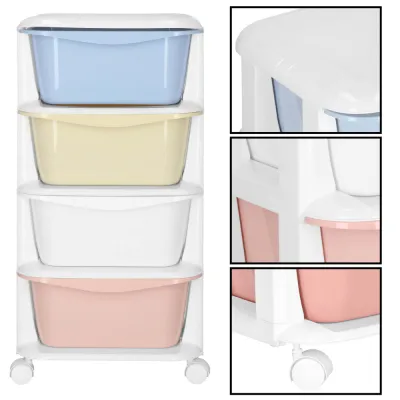 Skrinka na kolieskach 4 zásuvky SPRINGOS HA0214