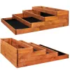 Vyvýšený záhon 4 poschodový 123x123 cm drevený SPRINGOS GB0001