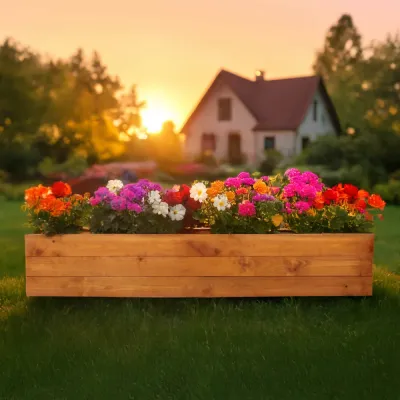 Vyvýšený záhon 240x84 cm drevený SPRINGOS GB0005