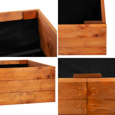 Vyvýšený záhon 240x84 cm drevený SPRINGOS GB0005