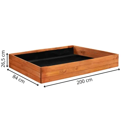 Vyvýšený záhon 200x84 cm drevený SPRINGOS GB0004