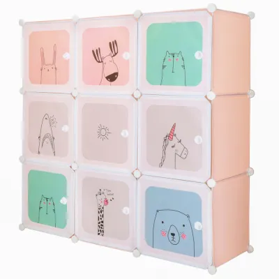 Detská modulárna skriňa SPRINGOS CUBBIE farebná