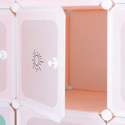 Detská modulárna skriňa SPRINGOS CUBBIE farebná