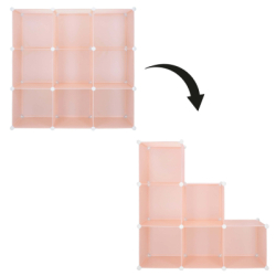 Detská modulárna skriňa SPRINGOS CUBBIE farebná