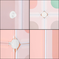 Detská modulárna skriňa SPRINGOS CUBBIE farebná