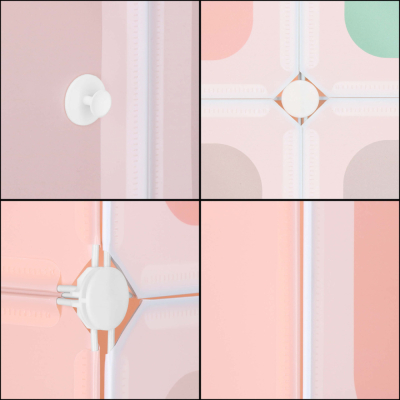 Detská modulárna skriňa SPRINGOS CUBBIE farebná