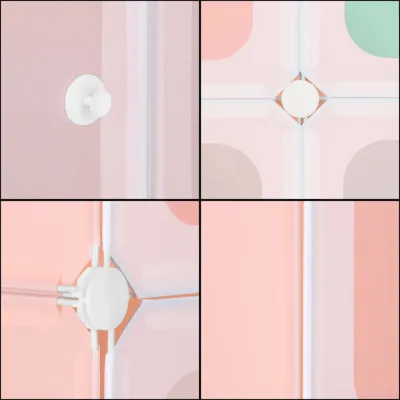 Detská modulárna skriňa SPRINGOS CUBBIE farebná