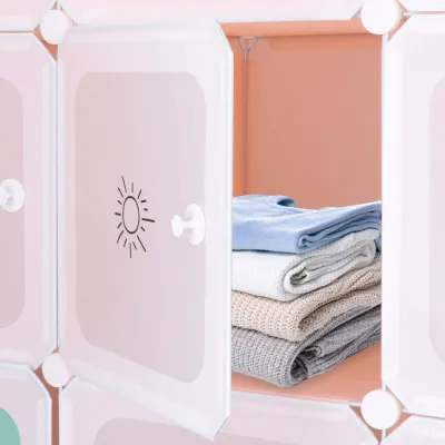 Detská modulárna skriňa SPRINGOS CUBBIE farebná