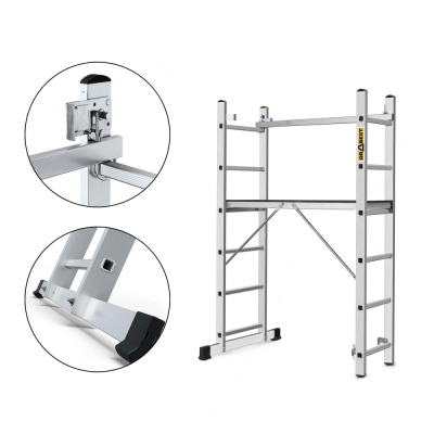 Multifunkčné lešenie 3m / 3,7m DRABEST ARD-2x6 HOME