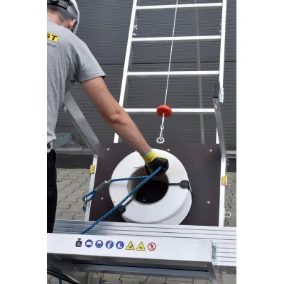 Strešný výťah s elektrickým navijakom 12,50 m DRABEST WT-12 PRO