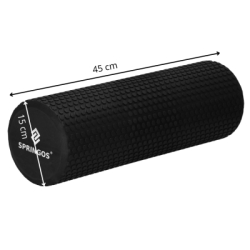 Masážny valec SPRINGOS RELAXA ROLLER čierny