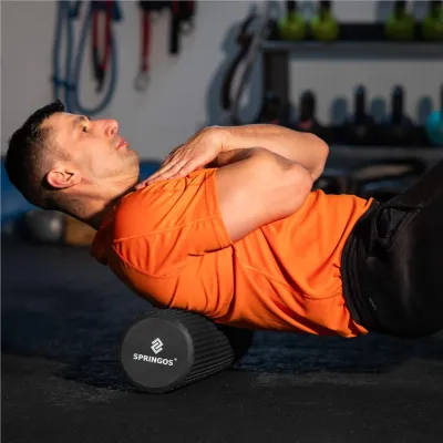 Masážny valec SPRINGOS RELAXA ROLLER čierny