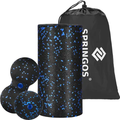 Masážna sada SPRINGOS WESPA čierno-modrá 3 ks