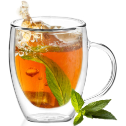 Sklenený hrnček na kávu 350 ml SPRINGOS CREMA