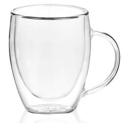 Sklenený hrnček na kávu 350 ml SPRINGOS CREMA