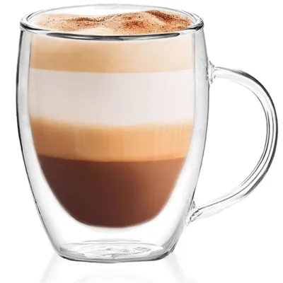 Sklenený hrnček na kávu 350 ml SPRINGOS CREMA