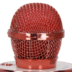 Bezdrôtový karaoke mikrofón s reproduktorom SPRINGOS KG0029 ružový