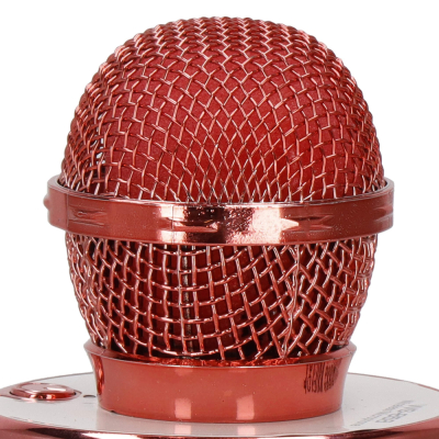 Bezdrôtový karaoke mikrofón s reproduktorom SPRINGOS KG0029 ružový