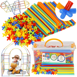 Kreatívne stavanie zo slamiek 800 dielikov SPRINGOS KG0033