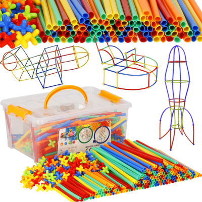 Kreatívne stavanie zo slamiek 800 dielikov SPRINGOS KG0033