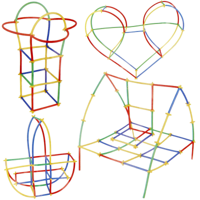 Kreatívne stavanie zo slamiek 800 dielikov SPRINGOS KG0033