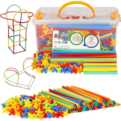 Kreatívne stavanie zo slamiek 800 dielikov SPRINGOS KG0033