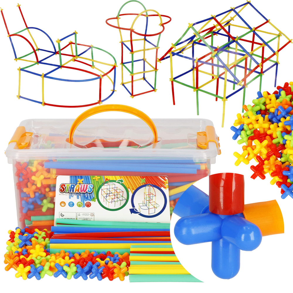 Kreatívne stavanie zo slamiek 800 dielikov SPRINGOS KG0033