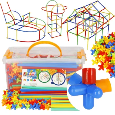 Kreatívne stavanie zo slamiek 800 dielikov SPRINGOS KG0033