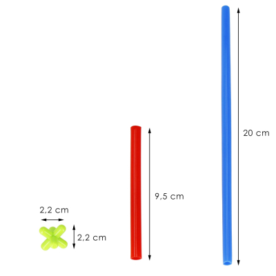 Kreatívne stavanie zo slamiek 800 dielikov SPRINGOS KG0033