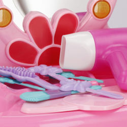 Detský toaletný stolík so zrkadlom + príslušenstvo 19v1 SPRINGOS DRESSER