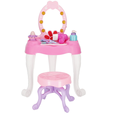 Detský toaletný stolík so zrkadlom + príslušenstvo 19v1 SPRINGOS DRESSER