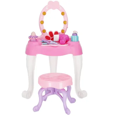 Detský toaletný stolík so zrkadlom + príslušenstvo 19v1 SPRINGOS DRESSER