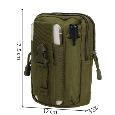 Ľadvinka na opasok pánska SPRINGOS CS0099 zelená